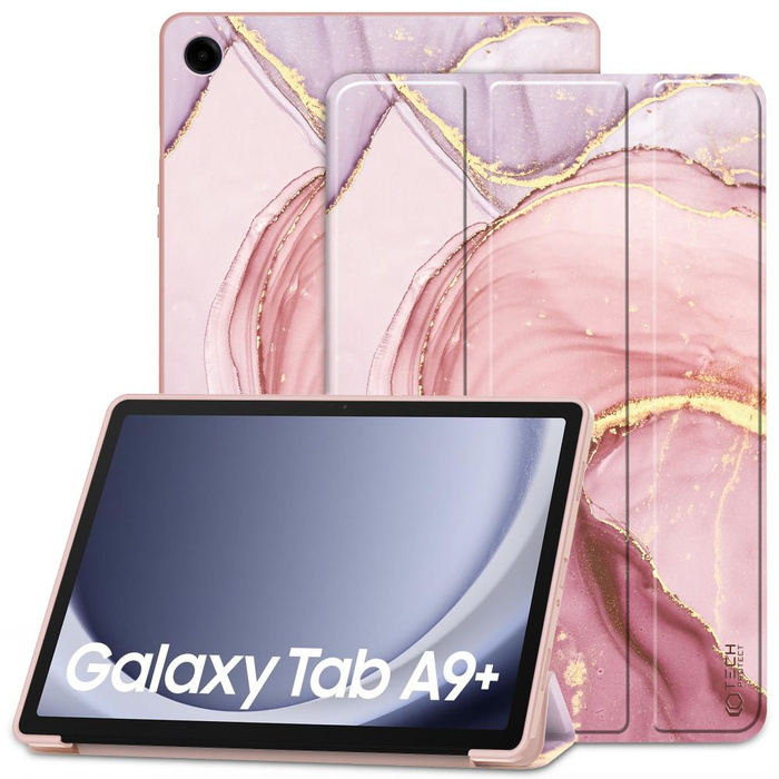 Hülle Tech-protect Smartcase Samsung Galaxy Tab A9+ Plus 11.0 X210 / X215 / X216 Marmor