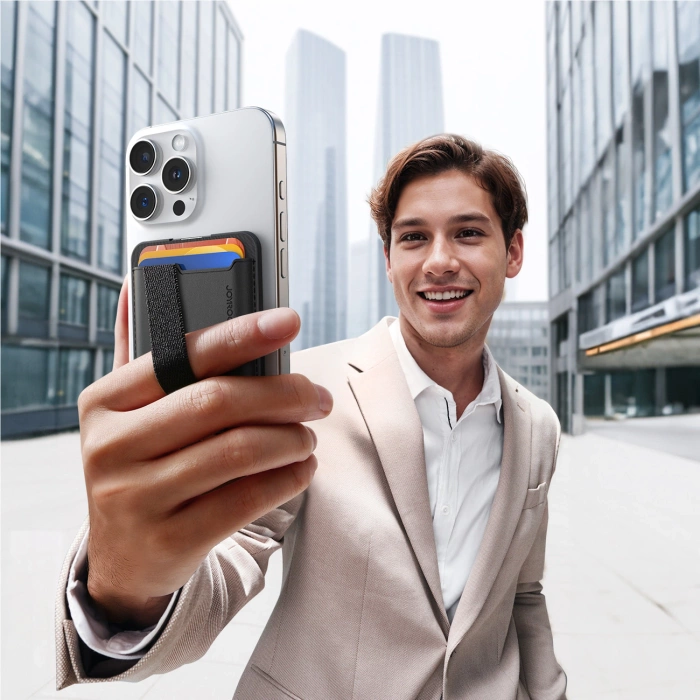 Joyroom JR-ZS432 Magnetic Wallet Compatible with MagSafe - Black