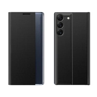 New Sleep View Case pour Samsung S24+ avec rabat - noir