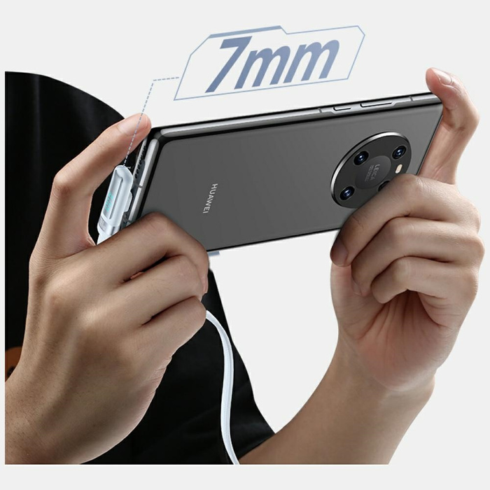 Kabel USAMS US-SJ653 PD 100W USB-C/USB-C 1.2m niebieski