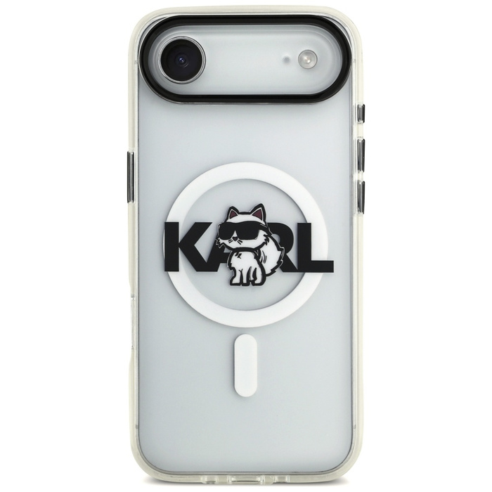 Etui Karl Lagerfeld IML Choupette Sketch Logo MagSafe do iPhone Air przezroczysty