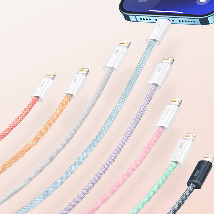 Baseus Dynamic 2 Series USB-A - Lightning 2.4A 480Mbps Kabel 1m lila