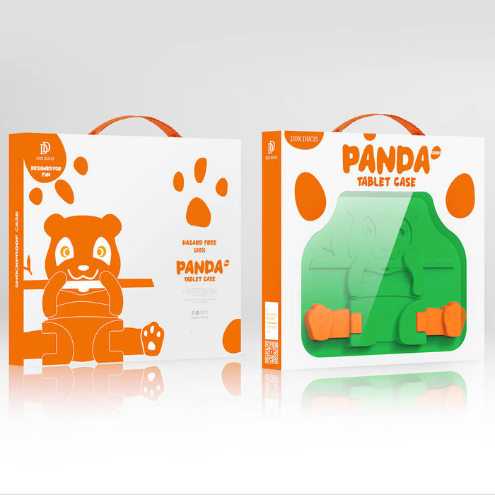 Dux Ducis Panda Safe for Children Kids Soft Case für iPad 9.7 '' 2018 / iPad 9.7 '' 2017 mit Stifthalter gelb