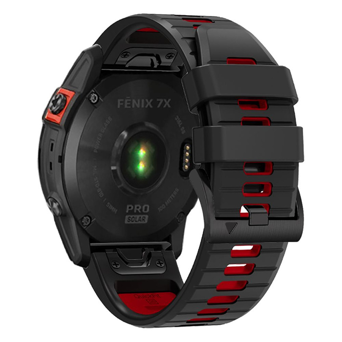 Correa Tech-protect Iconband Pro Garmin Fenix 3 / 5x / 3hr / 5x Plus / 6x / 6x Pro / 7x Negro/rojo