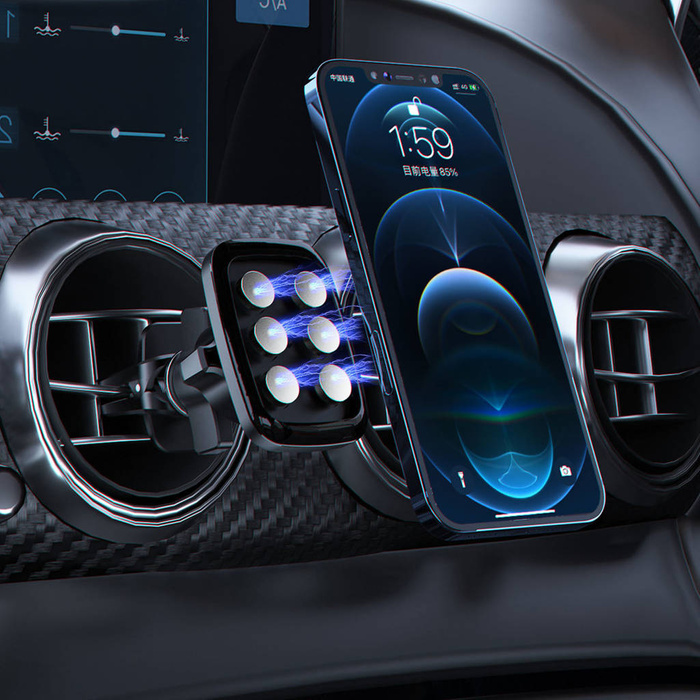 Dudao F8H magnetic držák auto telefon černá (F8H)