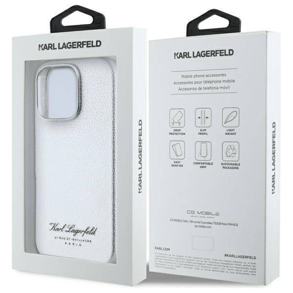 Etui Karl Lagerfeld iPhone 16 Pro 6,3" hardcase szary/grey hotel RSG