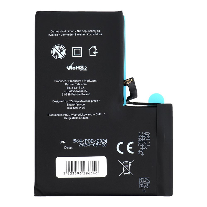 Bateria do iPhone 14 PRO MAX 4323 mAh Blue Star HQ