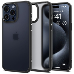 Hülle Spigen Ultra Hybrid iPhone 15 Pro Frost Schwarz Case