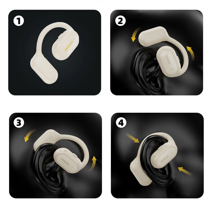 OWS Dudao U4A Bluetooth 5.3 IPX5 business headset - white