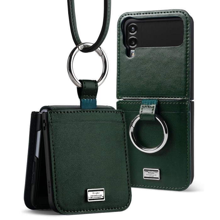 Hülle RINGKE Signature FOLIO GALAXY Z FLIP 4 DUNKELGRÜN