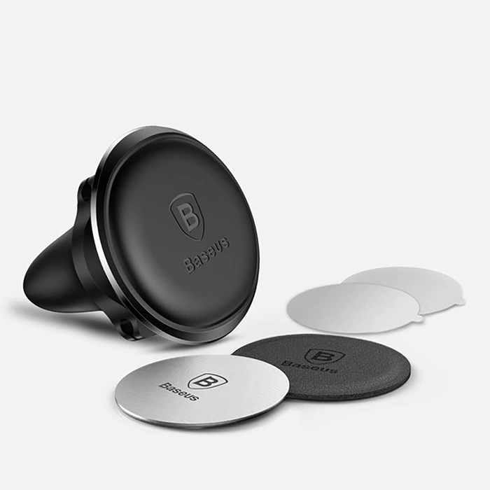 Supporto magnetico per bocchette d'aria per auto Baseus (edizione Overseas) - nero