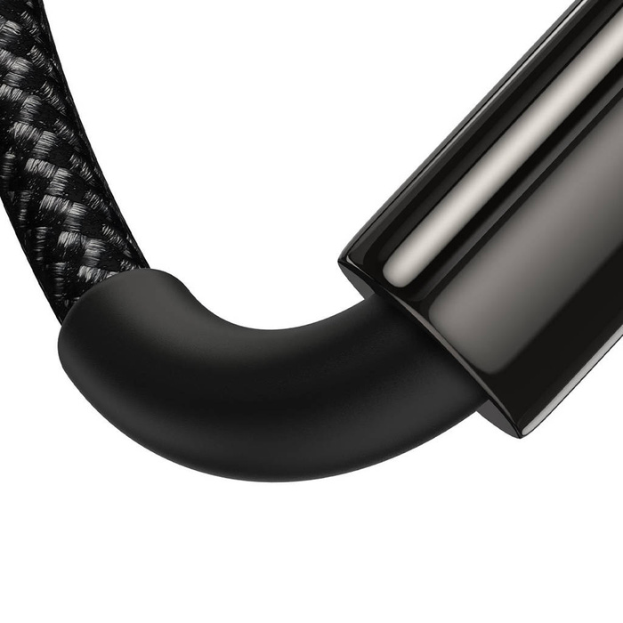 [B WARE] Baseus Tungsten Gold Kabel USB-A - USB-C 480Mb/s 100W 1m schwarz (CAWJ000001)