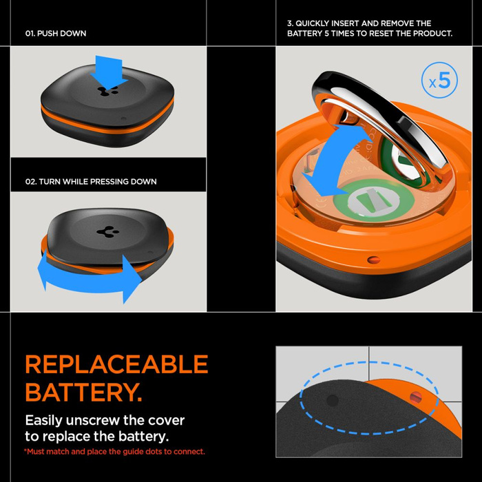 SPIGEN TAGME TRACKER BLUETOOTH NOIR