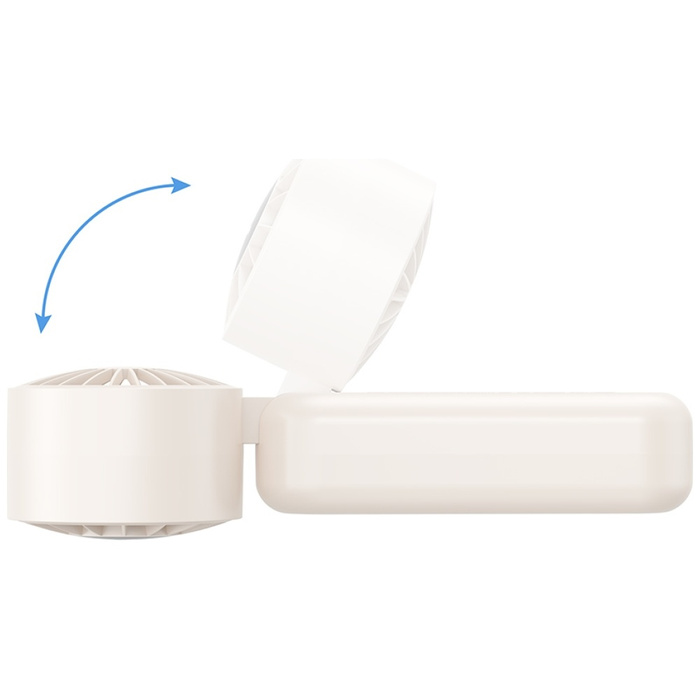 Wiatrak ręczny USAMS Mini ZB352 1200mAh  składany beżowy