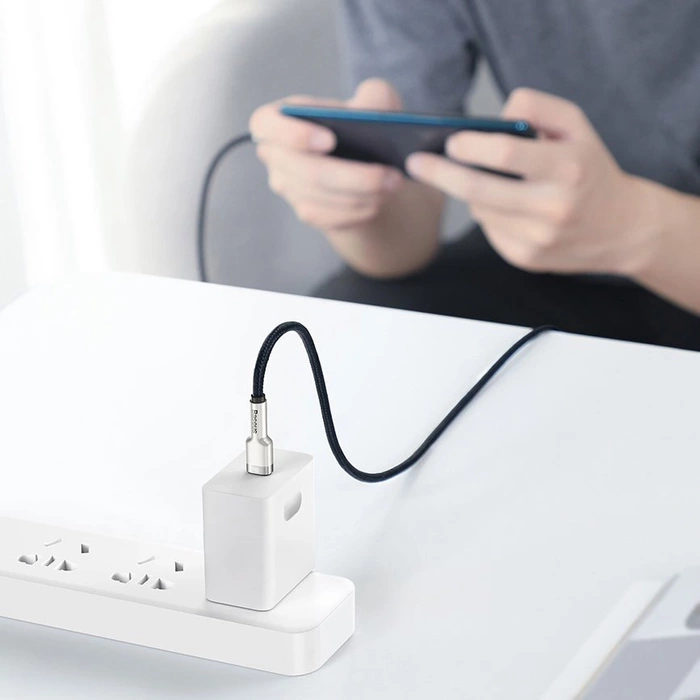 Baseus Cafule Series Metal Data USB-C / USB-C PD QC SCP 100W 5A 2 m Kabel - Grün
