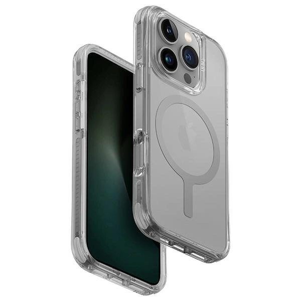 Etui UNIQ Combat iPhone 16 Pro 6.3" Magclick Charging szary/stone grey
