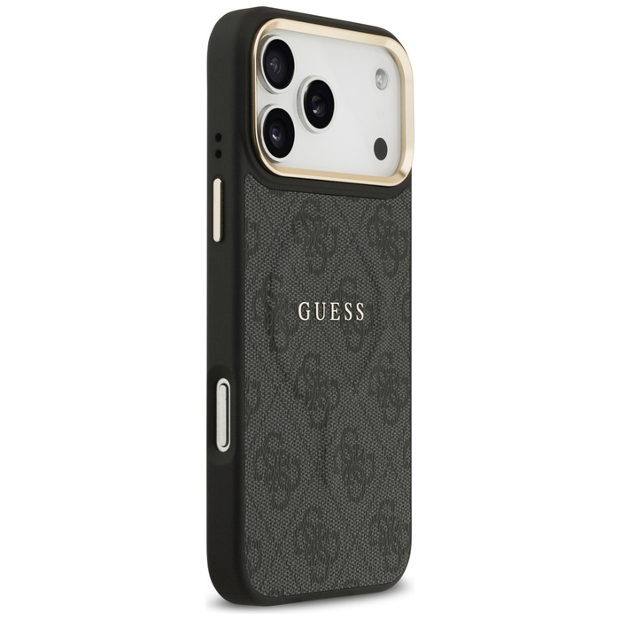 Etui Guess 4G PU Classic Logo MagSafe do iPhone 17 Pro Max czarny