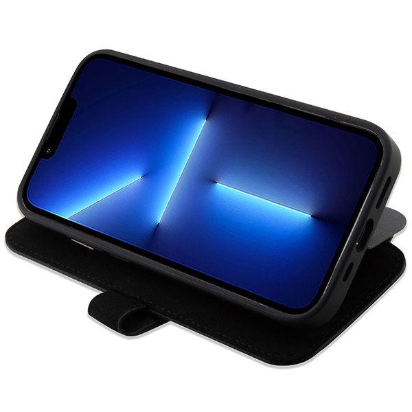 Cover BMW BMBKP14X22RDPK iPhone 14 Pro Max 6,7" nero/nero librocase Pelle Textured&Stripe