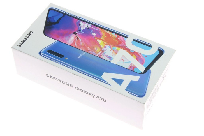 SAMSUNG Galaxy A70 Funda azul