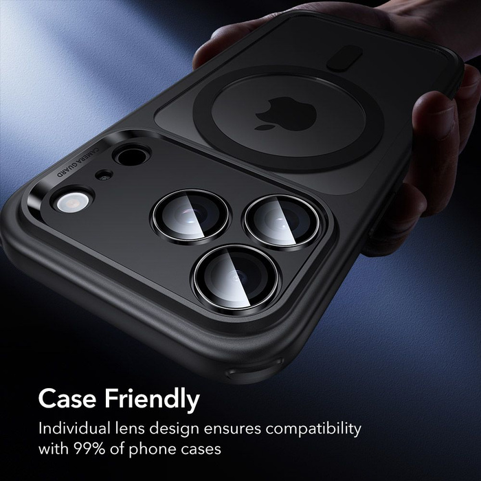 ESR CAMERA PROTECTOR ArmorITE CAMERA PROTECTOR IPhone 14 PRO / PRO MAX / 15 PRO / PRO MAX / 16 PRO / PRO MAX / 17 PRO / PRO MAX BLACK