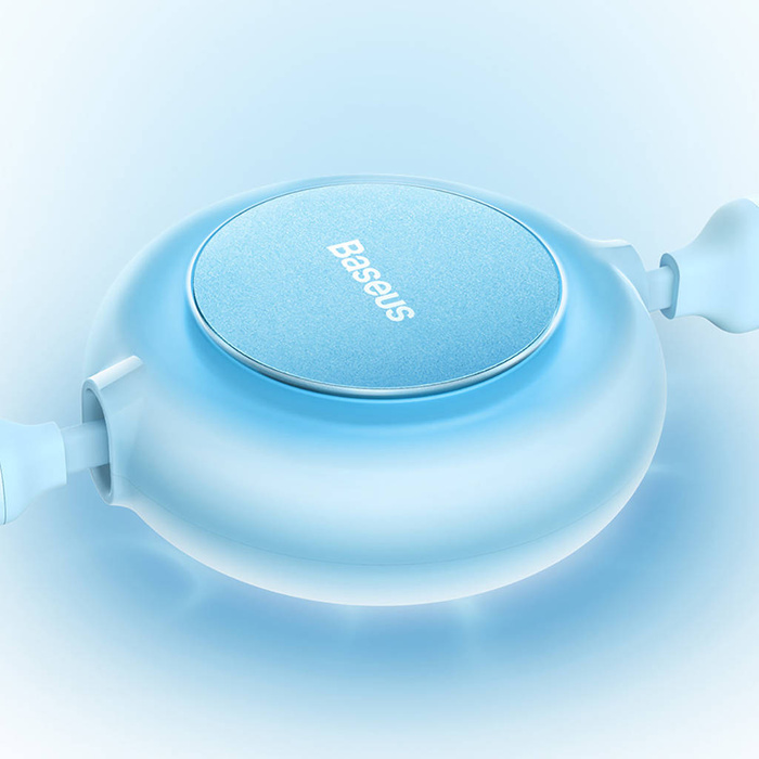 Baseus Bright Mirror 2 3en1 USB Tipo A - micro USB + Lightning + USB Tipo C 3.5A 1.1m azul (CAMJ010017)