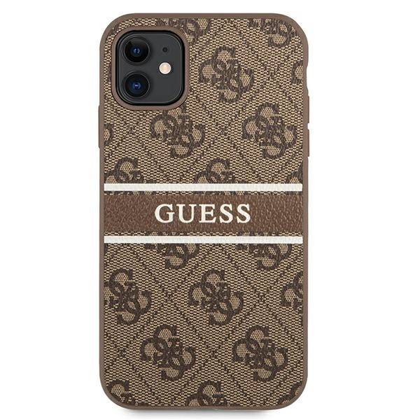 Coque GUESS Apple iPhone 11 4G Stripe Brown Hardcase