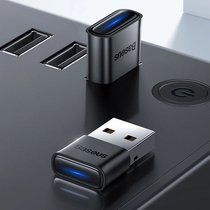 Baseus BA04 mini Bluetooth 5.0 adattatore ricevitore USB trasmettitore computer nero (ZJBA000001)