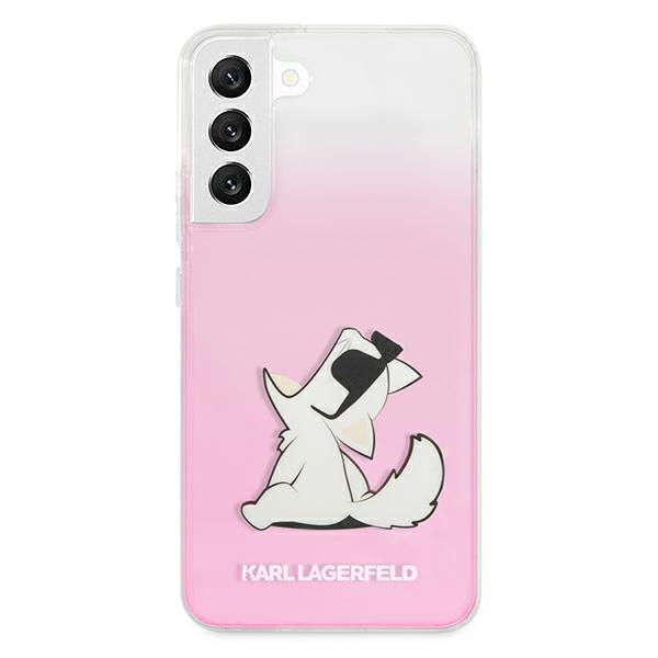 Pouzdro KARL LAGERFELD Samsung Galaxy S22 Plus Choupette Eat Pink Hardcase