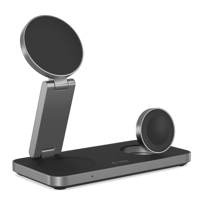 TECH-PROTECT QI15W-A47 3IN1 MAGNETIC MAGSAFE WIRELESS CHARGER BLACK