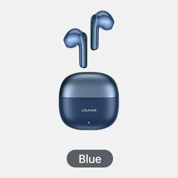USAMS Headphones Bluetooth 5.1 TWS XH Series Dual mic wireless blue/blue BHUXH03