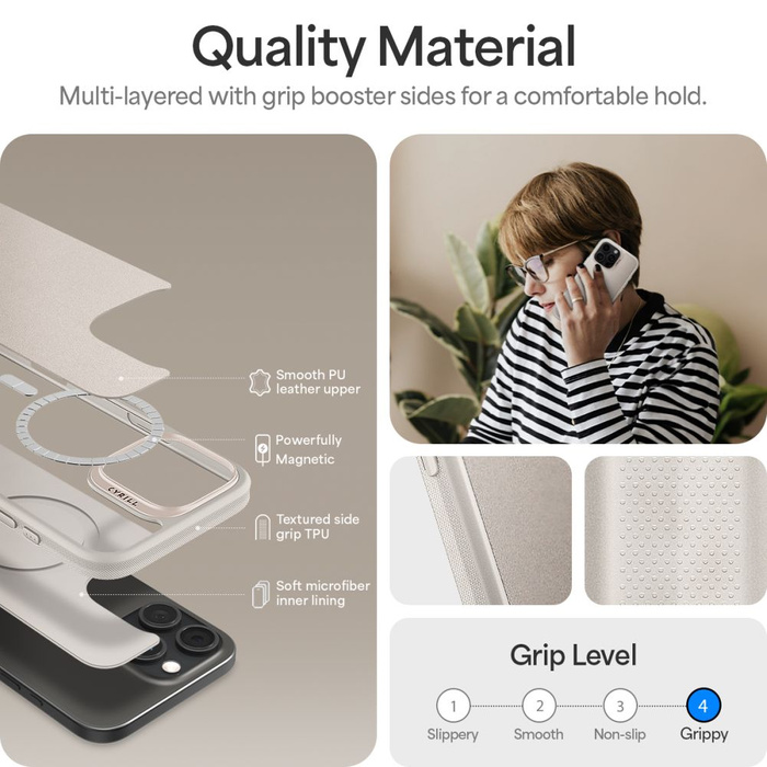 Funda Spigen Mag MagSafe IPhone CREMA CYRILL KAJUK 16 PRO