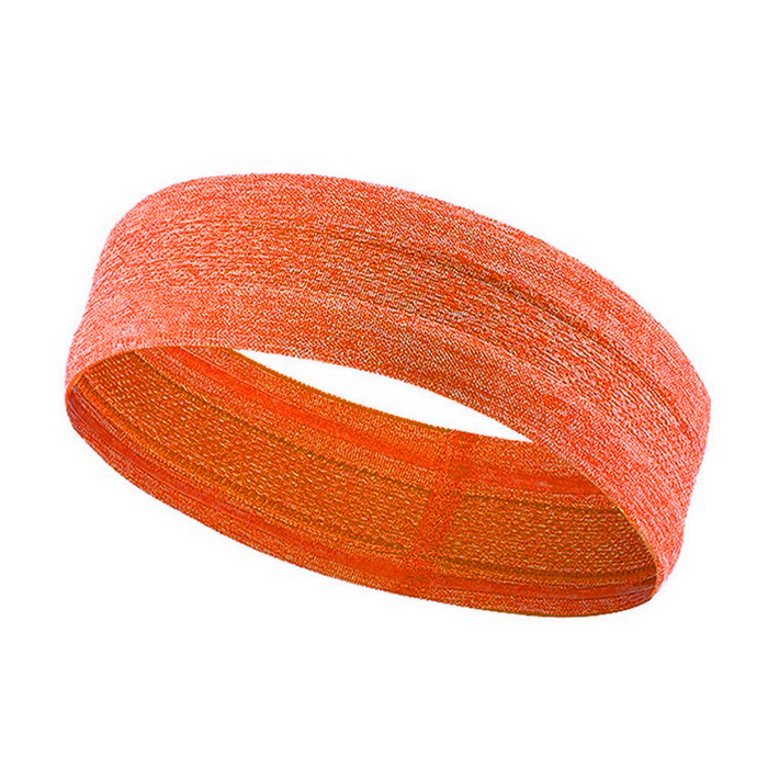 Elastisches Stirnband aus Stoff zum Laufen Fitness Pink