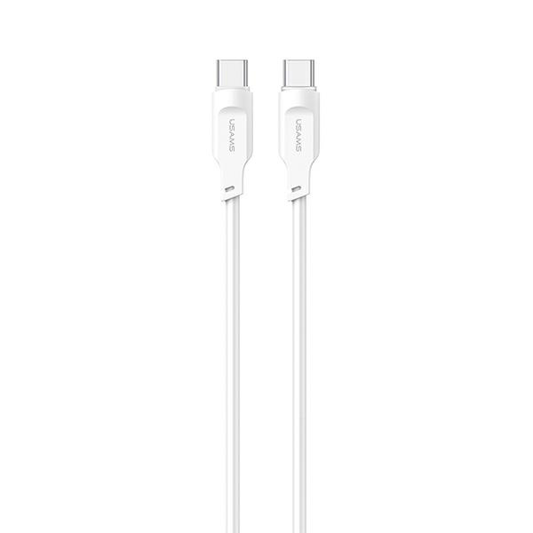 USAMS Kabel USB-C na USB-C PD Rychlé nabíjení 1,2 m 100W Lithe Series bílá/bílá SJ567USB02 (US-SJ567)