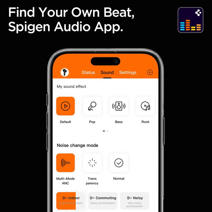 Spigen SA2402 ANC PRO IN-EAR EARPHONE BLACK