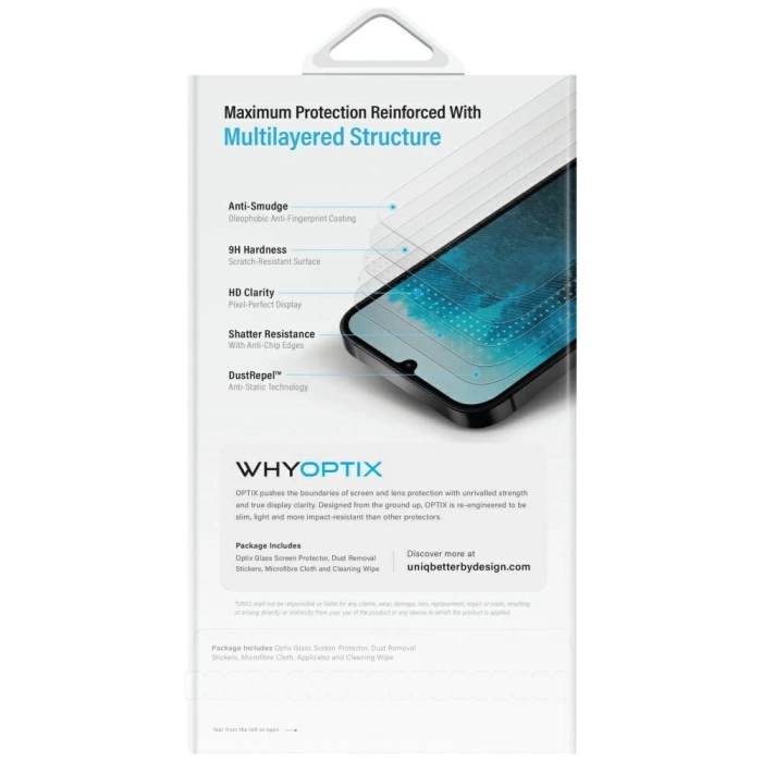 Szkło hartowane prywatyzujące UNIQ Samsung Galaxy Z Flip 7 Optix Privacy