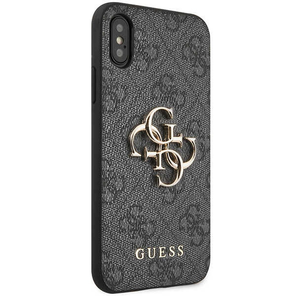 Case Guess GUHCPX4GMGGR iPhone X/XS grey/grey hardcase 4G Big Metal Logo Case