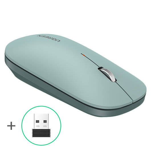 Souris USB sans fil pratique Ugreen verte (MU001)