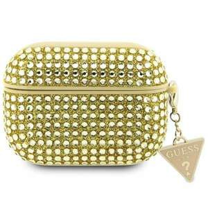 Guess GUAP2HDGTPD Coperchio AirPods Pro 2 oro/oro con strass Triangolo Charm