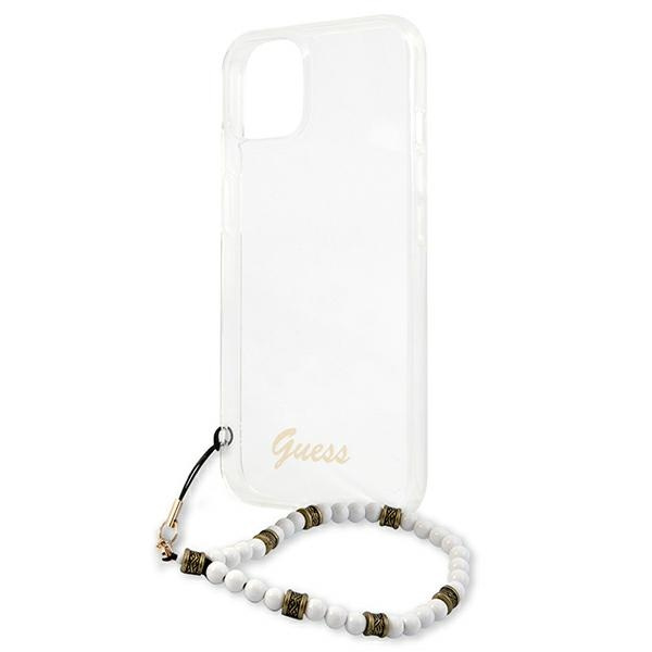 Coque GUESS Apple iPhone 13 White Pearl Clear Hardcase