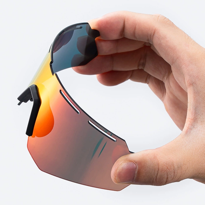 Rockbros Polarized Cycling Glasses with UV Protection and Corrective Insert - Gray