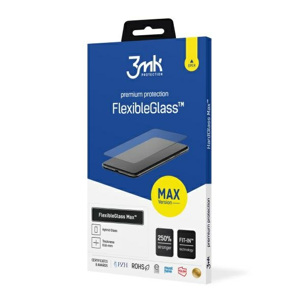 3mk FlexibleGlass Max Sam S21 FE 5G G990 black/black, Sklo Hybrid se zesílenými okraji