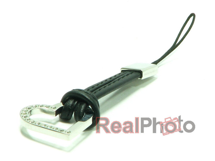 Elegantný krásny prívesok srdca pre Telefónu Swarovski Stones Black Dyberg-Kern 