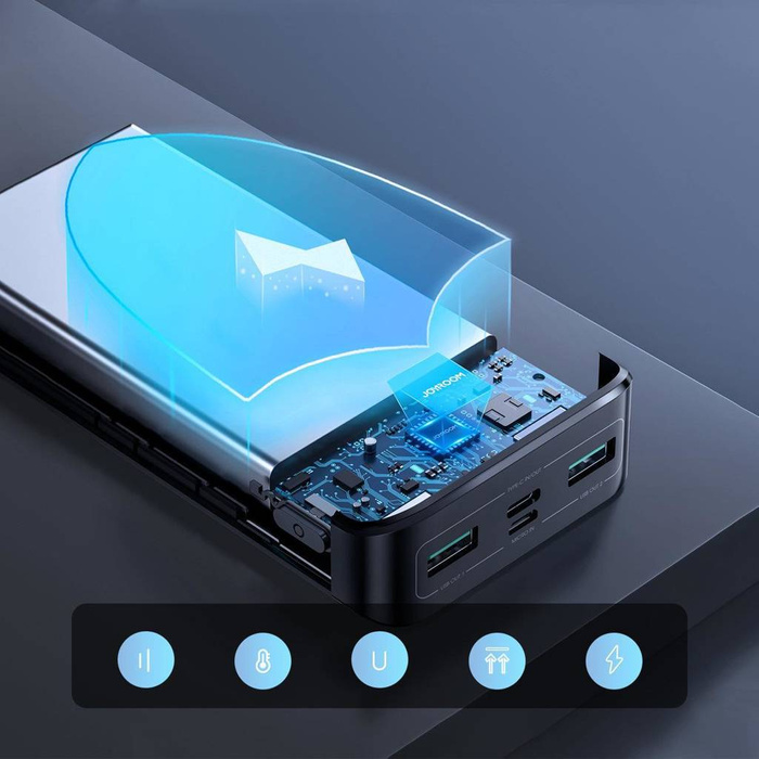Joyroom power bank 22.5W 20000mAh PD QC3.0 AFC nero (JR-QP192)