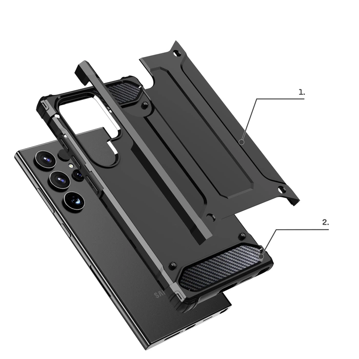 Hybridrüstung Samsung S24 Ultra Schwarz