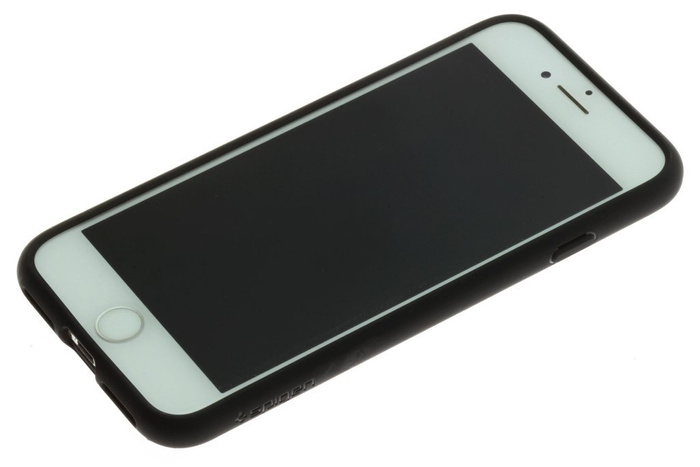 Coque SPIGEN iPhone 7 8 SE 2020 Ultra Hybrid Black Case Apple + 3MK Flexible Glass Lite