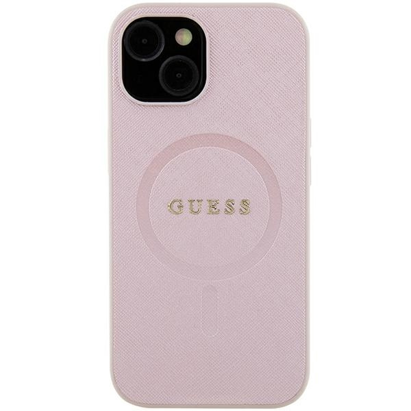 Guess GUHMP15MPSAHMCP iPhone 15 Plus 6.7" rose/rose durcase Saffiano MagSafe