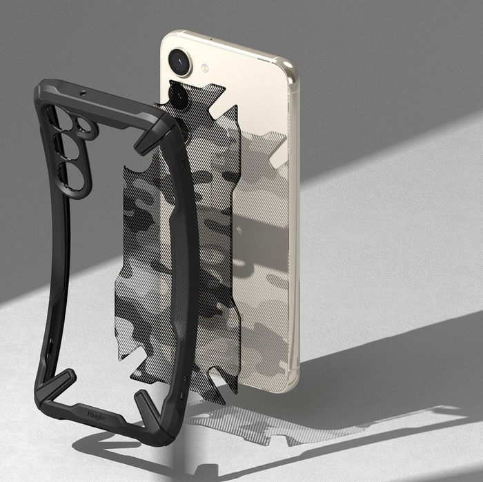 Hülle Ringke Fusion X Design hülle Samsung Galaxy S23+ camouflage schwarz Case