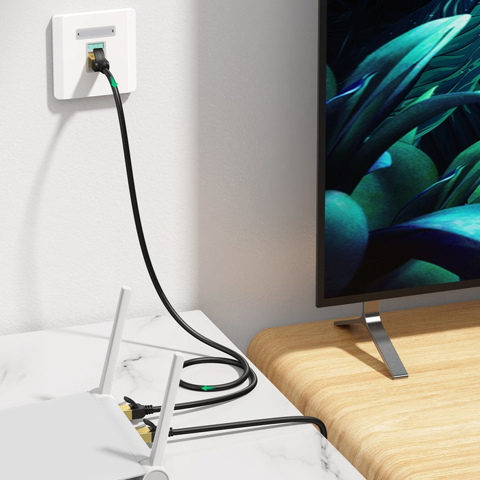 Kábel sieťový kábel Ugreen NW107 RJ45/Cat 7 STP 5 m - čierny