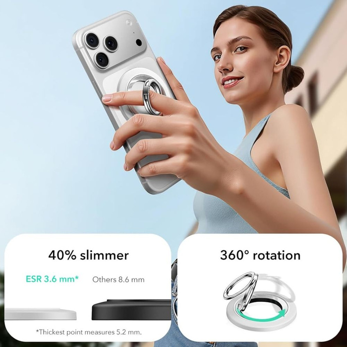 ESR MagNETIC 360 HALOLOCK MagSafe TELEFONRING WEISS
