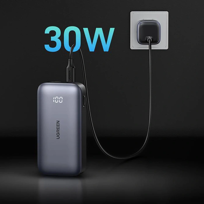 Powerbank Ugreen Nexode 20000mAh 30W USB-A USB-C - gray